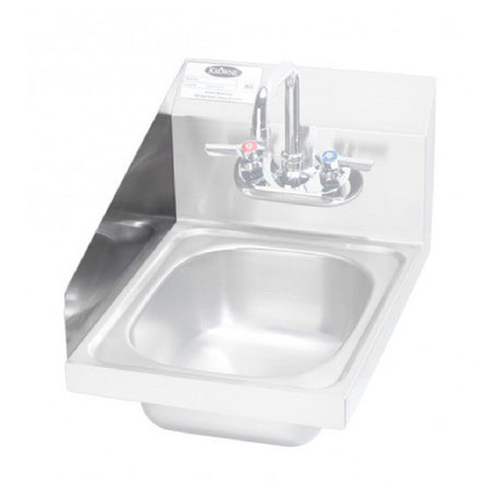 Krowne FG-L9 Factory Installed 17" Side Splash Left Side Spot Welded To Side Of Hand Sink