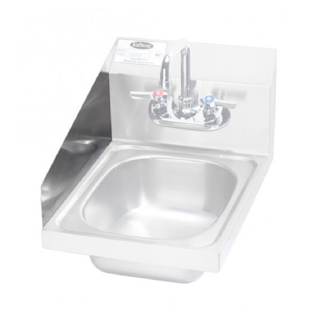 Krowne FG-L9 Factory Installed 17" Side Splash Left Side Spot Welded To Side Of Hand Sink