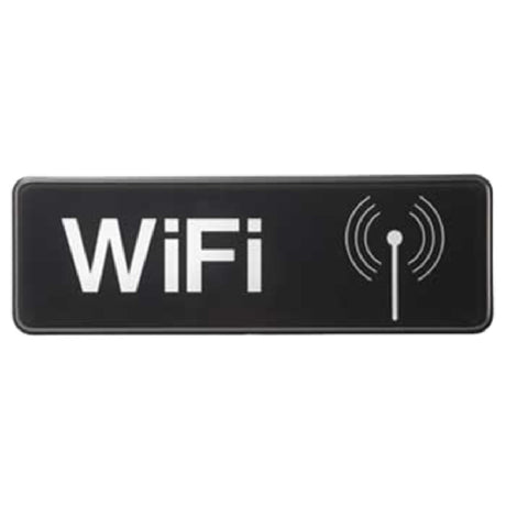 Tablecraft 394558 Cash & Carry Sign 3" X 9" "WiFi"