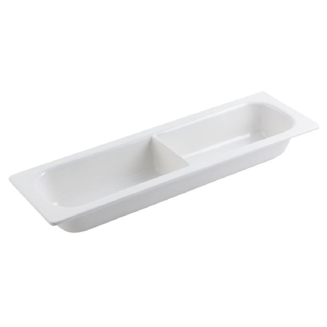 Bon Chef 5094DTERRA Chafer Food Pan With Divider 1/2 Size Long