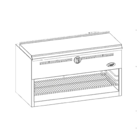 Jade Range JBR-CM72-WM Bistro™ Wall-Mount Cheesemelter Gas 72"