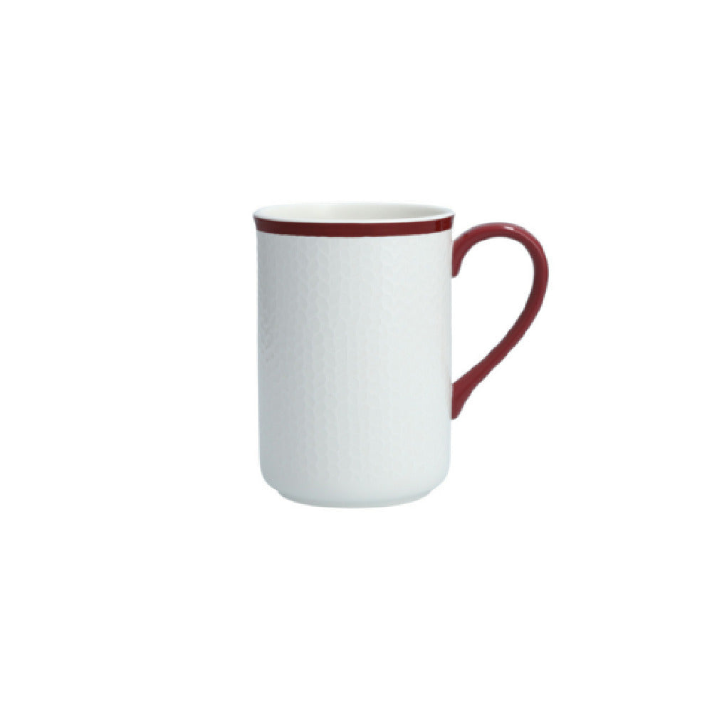 Fortessa 7200.FFD.03 Amanda Burgundy Mug 12 Oz. (0.35ltr) Embossed