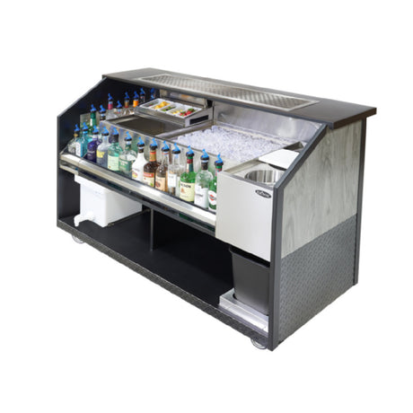 Krowne BBMB-66 Bad Birdy Mobile Bar By Krowne 66” W X 26” Deep 45-3/4” Overall Height