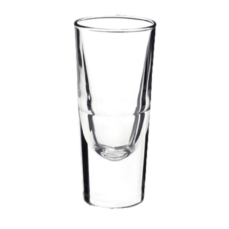 Steelite 4972Q600 Shot Glass 4-1/2 Oz. (with 1 Oz. Pour Line) (H 5-3/8" M 2-3/8" T 2-3/8" B 1-7/8") Bormioli Rocco