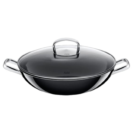 Bauscher Hepp 21.3726.7140 - Induction Wok Pan, 12-3/5" Dia., Round