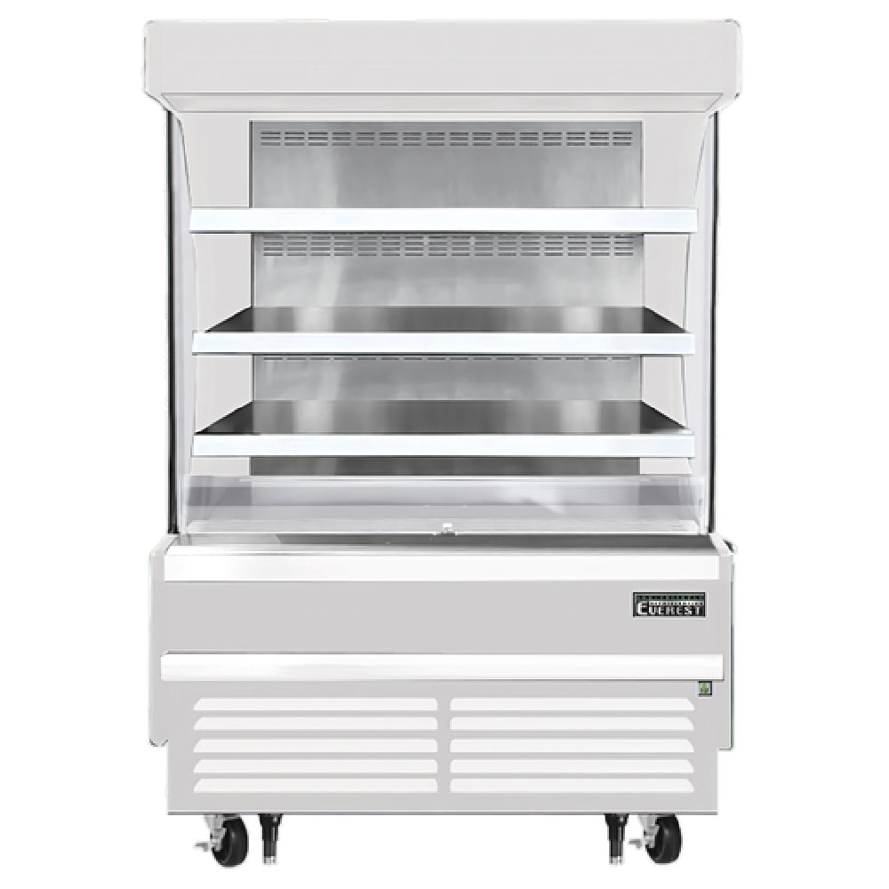 Everest Refrigeration EOMV-48-W-28-S Vertical Open Display Merchandiser 48"W X 28-3/8"D X 60-1/8"H