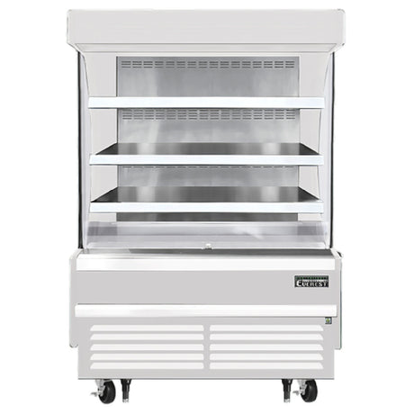 Everest Refrigeration EOMV-48-W-28-S Vertical Open Display Merchandiser 48"W X 28-3/8"D X 60-1/8"H