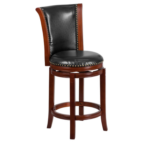 Flash Furniture TA-220126-DC-CTR-GG Swivel Bar Stool 26"H Seat Counter Height