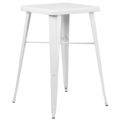 Flash Furniture CH-31330-WH-GG Table 23-3/4"W X 23-3/4"D X 40"H (footprint: 27-3/4"W X 27-3/4"D)