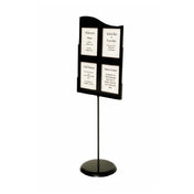 Hubert 82980 - Information Panel, Holds (4) 8-1/2" X 11"H Inserts, 22" X 28"H