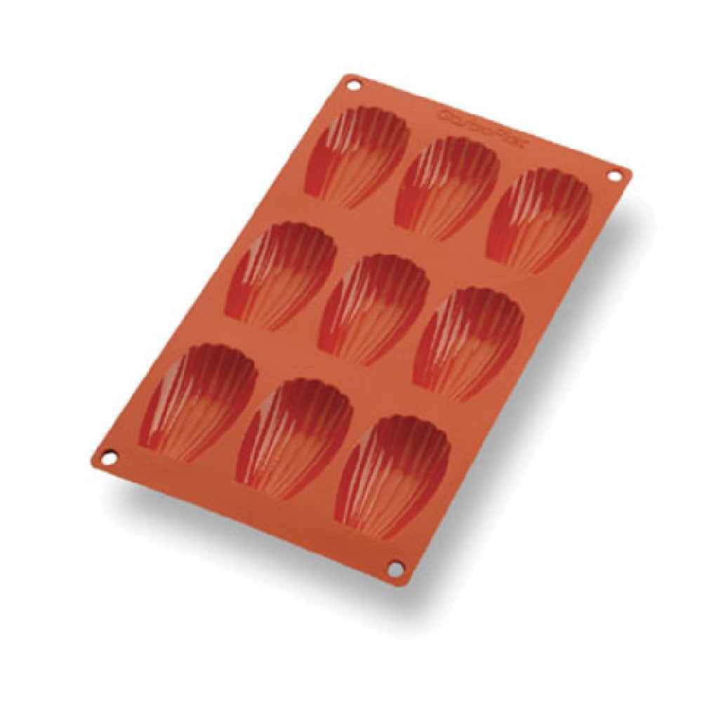 Matfer 257917 Gastroflex® Madeleine Mold 9 Per Sheet 2-11/16"L X 1-1/2"W X 11/16"H Madeleines