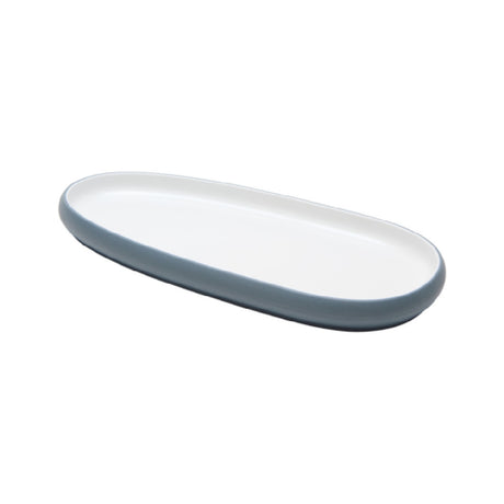 GET 21380-TOH/BL - Cheforward Hatch Platter, 11.6"L X 5.6"W X 1"H, Oblong