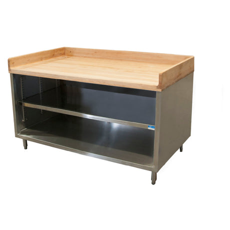 BK Resources CMBT-3060 Chef Table Cabinet Base With Open Front 60"W X 30"D X 39"H Overall Size