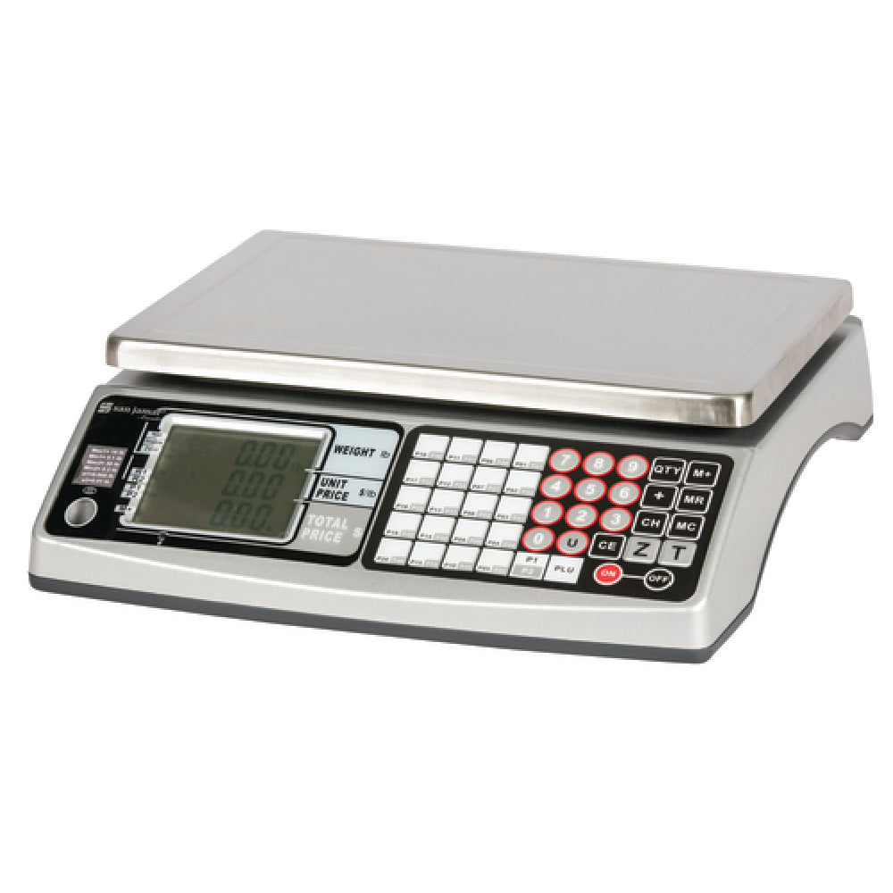 San Jamar SCDG30LFT Pro MZR Price Computing Scale 12 1/4" W X 13" D X 4-1/4" H