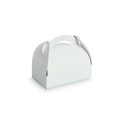 PacknWood 209BPA1010 - Pastry Box With Handles, 4.33"L X 3.93"W X 4.33"H, White