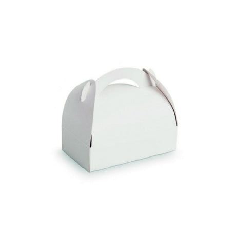 PacknWood 209BPA1010 - Pastry Box With Handles, 4.33"L X 3.93"W X 4.33"H, White