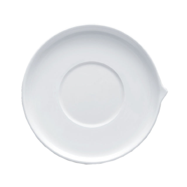 Bon Chef 1400007P Stacked Lines Saucer 5-1/2" Dia. Porcelain