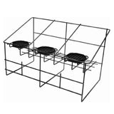 Service Ideas APR3BLC Service Ideas Wire Rack Triple Airpot Rack Black