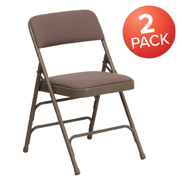 Flash Furniture 2-HA-MC309AF-BGE-GG Hercules Series Folding Chair 300 Lb. Weight Capacity