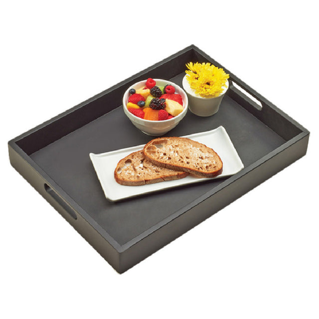 Cal Mil 3559-1-96 Midnight Bamboo Room Service Tray 19"W X 14"D X 2-1/2"H Rectangular