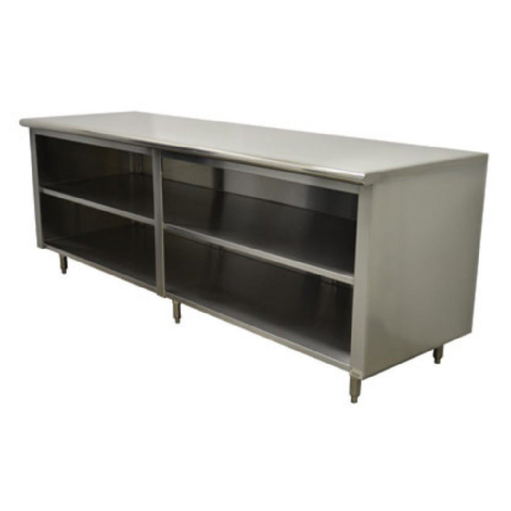 Advance Tabco EEB-SS-307M-X Special Value Economy Work Table 84"W X 30"D Open Front Cabinet Base With Mid-shelf