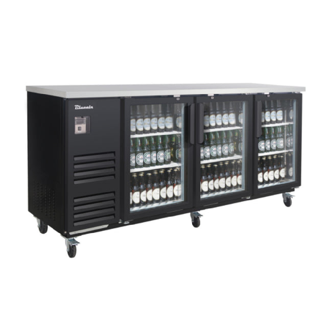 Blue Air BLBB90-4BG-HC - Back Bar Cooler, Three-section, 90"W