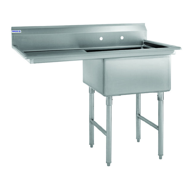 Hubert 29N-047 - Kratos® Compartment Sink, 23"W X 23"D X 12"H Bowl Size, (1) 24" Drain Board On Left