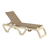 Grosfillex US166181 Jamaica Beach Chaise Stackable Without Arms