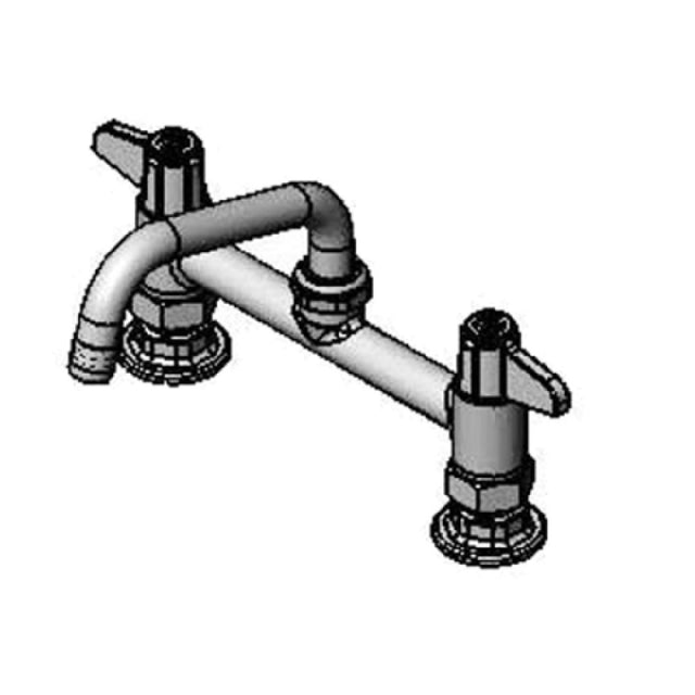 T&S Brass 5F-8DLX06 Equip Faucet 8" Centers Deck Mount