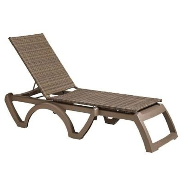 Grosfillex US435181 Java Chaise Stackable Without Arms