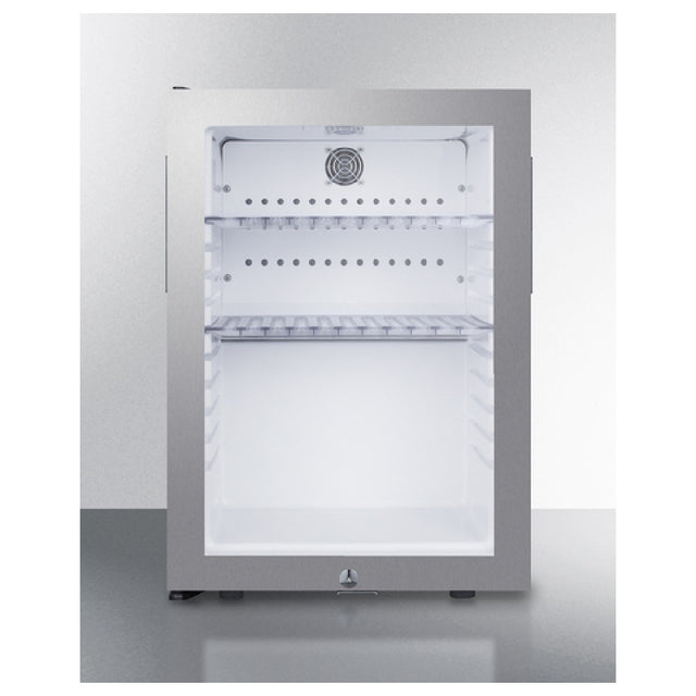 Summit MB27GLSS Compact Minibar 16"W 1.2 Cu.ft. Capacity