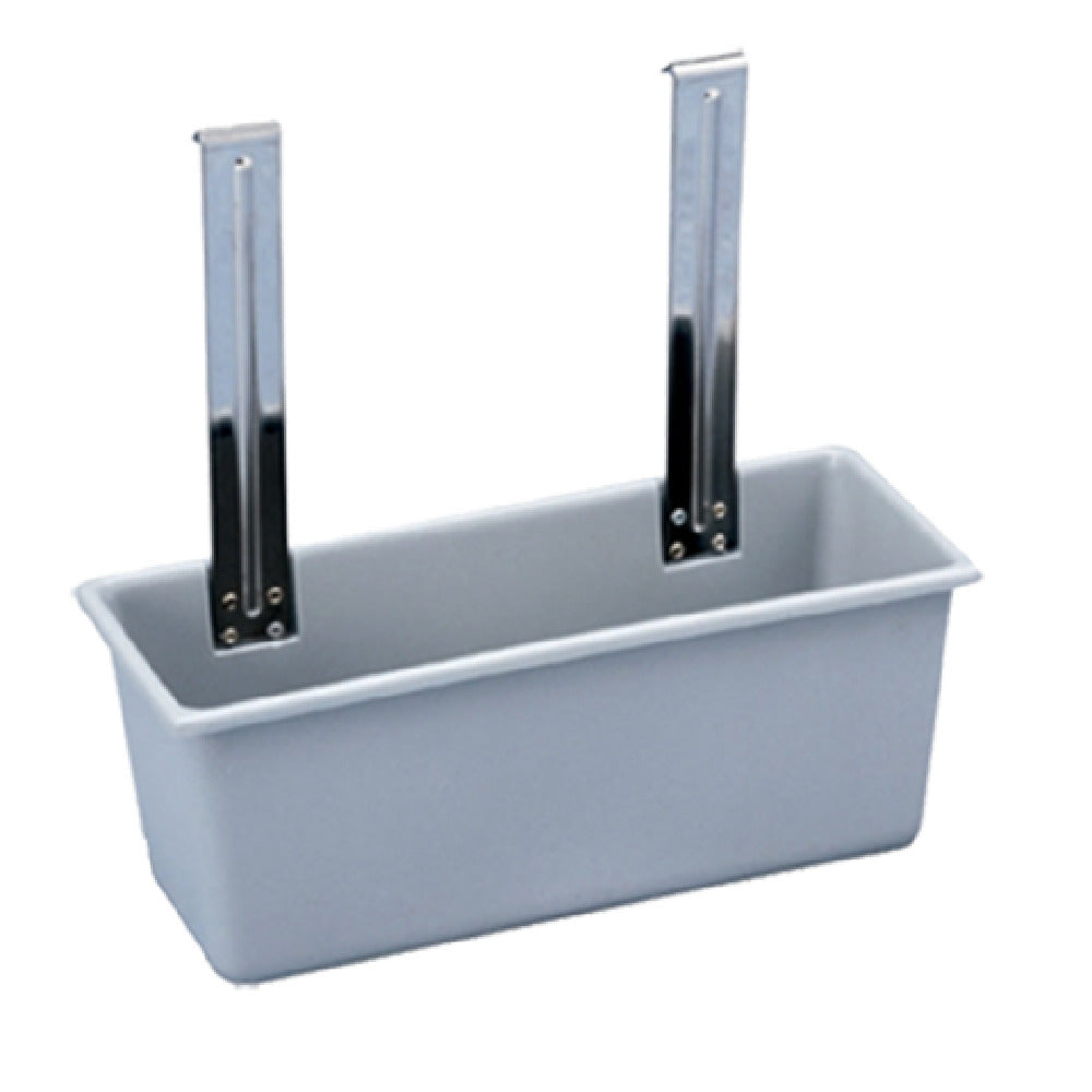 Vollrath 97280 Silver Bin For Bussing Cart Gray Plastic 15-1/2"x6-3/8"x 6-1/4" Deep