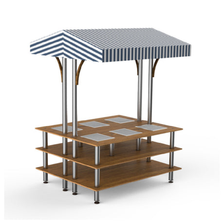 Steelite MGCMLD15BSWF - Square Market Warming Station, 71.0" X 67.0" X 95.5", Modular