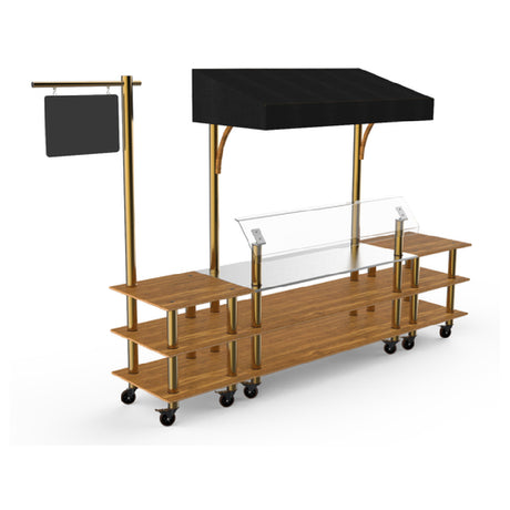 Steelite MGCMLA04BBBW Mogogo Buffet Solutions Modular Classic Canopy Station 3-tier