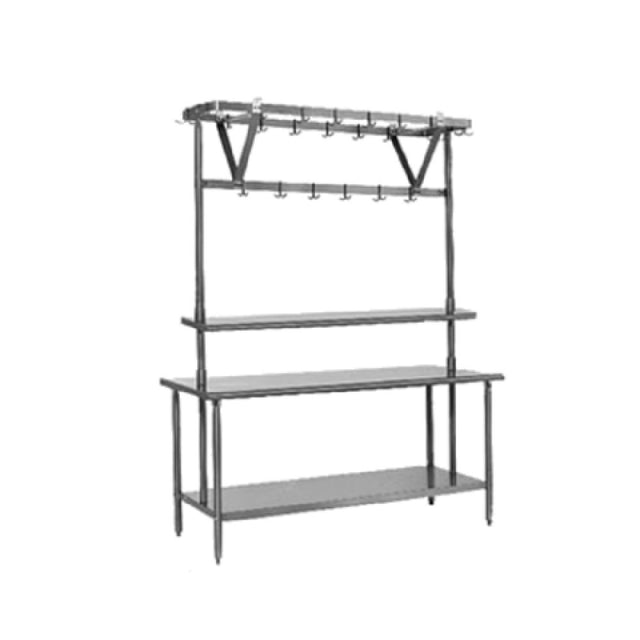 Eagle TM108PR Pot Rack Table Mount 100"W X 20"D