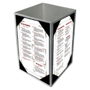 Menu Solutions ATT4PX-E Table Tent Holds 5-1/2" X 8-1/2" Inserts Quad Panel