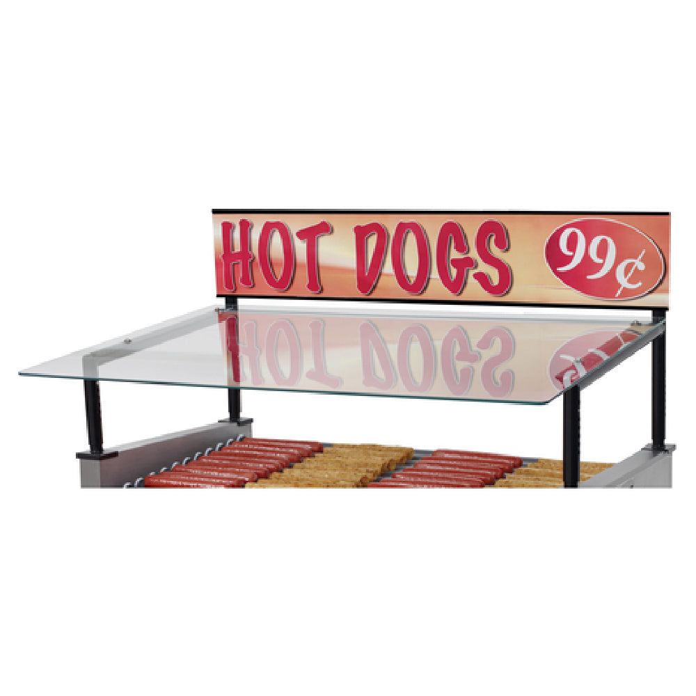 Star 30SG-G Grill-Max® Hot Dog Roller Grill Sneeze Guard For 23" X 20" Grills