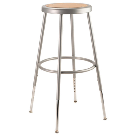 National Public Seating 6224H NPS® Heavy Duty Steel Stool 25"-33" Height Adjustable