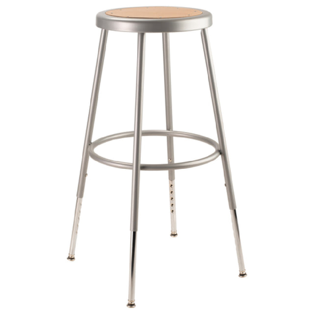 National Public Seating 6224H NPS® Heavy Duty Steel Stool 25"-33" Height Adjustable