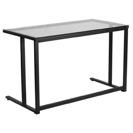 Flash Furniture NAN-WK-055-GG Computer Desk 47-1/4"W X 23-1/2"D X 29-1/4"H Clear Tempered Glass Top