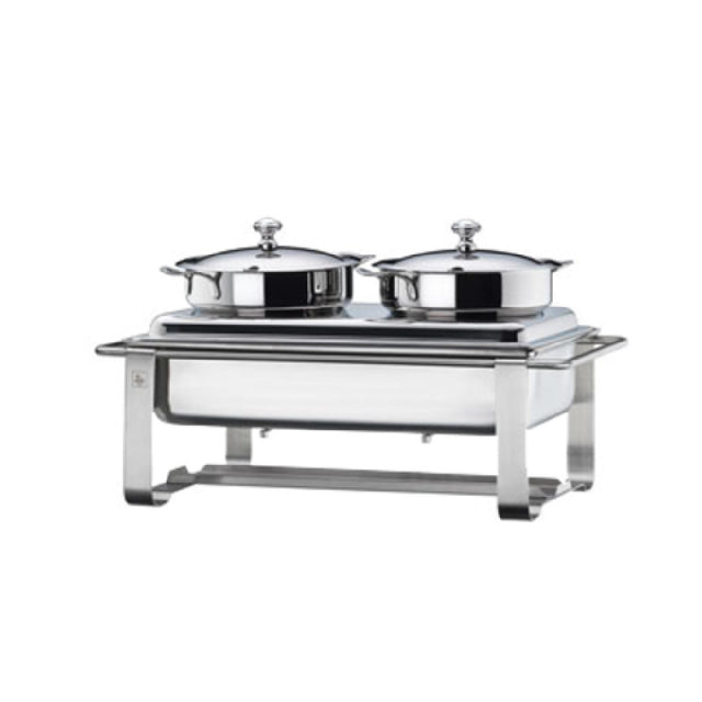 Bauscher Hepp 57.0059.6040 - Soup Station, 316 Oz. (9.00 Liter), (2) 158 Oz. Each Insert Pans (4-1/2 Liter Each)