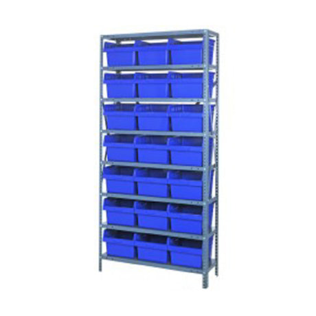 Quantum 1275-SB809_YELLOW - Shelving Unit, 12"D X 36"L X 75"H, Heavy Duty