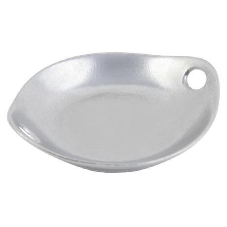 Bon Chef 9931 Chopstick Plate 6-1/2" X 7-1/8" Pewter-Glo Finish