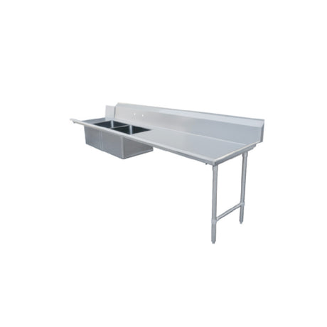 Omcan 48490 (48490) Soiled Dishtable Straight Design 96"W X 30"D X 44"H