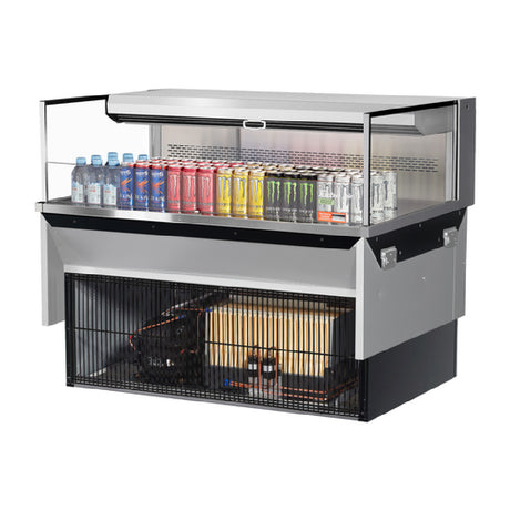 Turbo Air TOM-48L-UF-S-1SI-N Drop-In Horizontal Open Display Case Low Profile