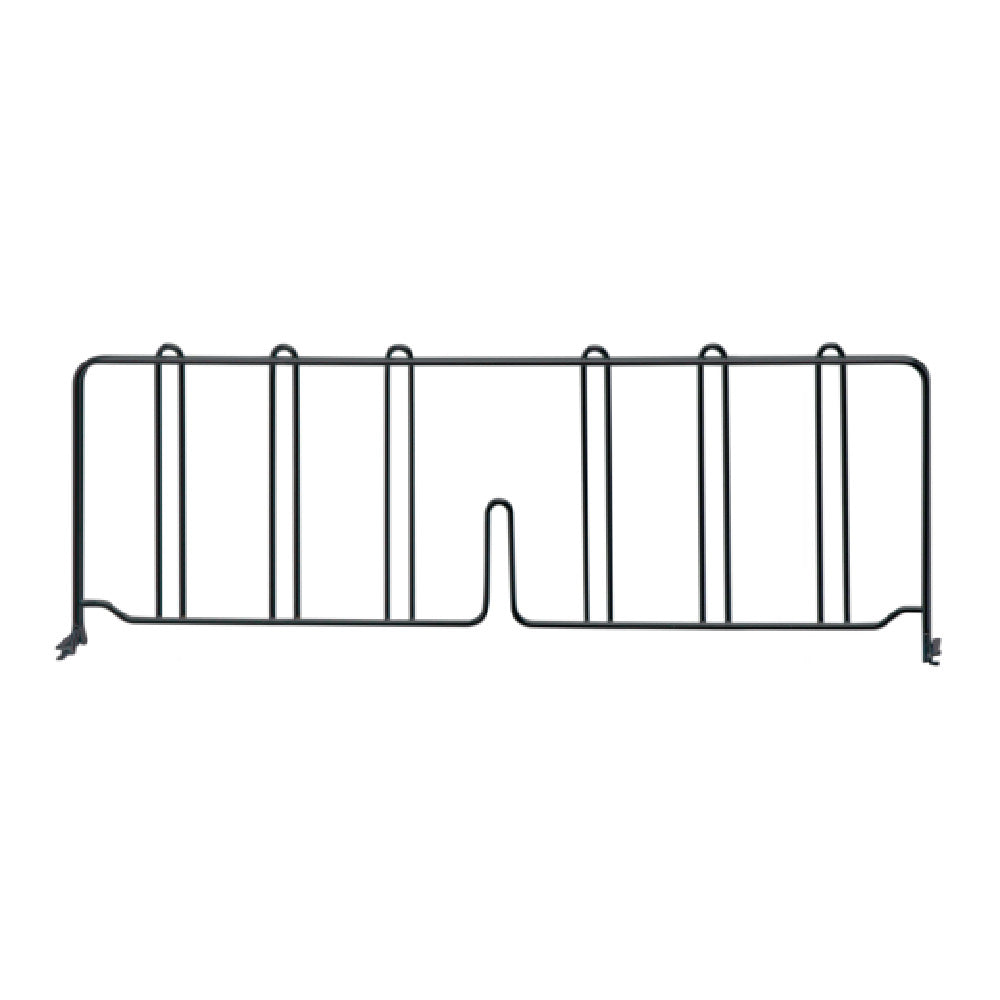 Quantum DIV24BK Wire Shelf Divider 24"D X 8"H Black Epoxy Antimicrobial Finish