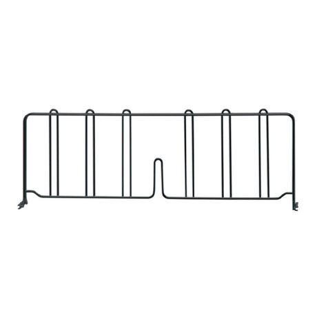 Quantum DIV24BK Wire Shelf Divider 24"D X 8"H Black Epoxy Antimicrobial Finish