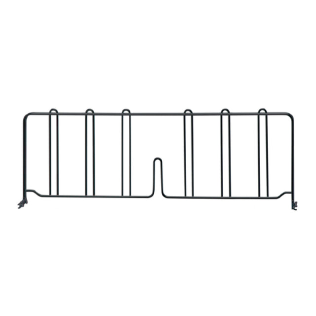 Quantum DIV24BK Wire Shelf Divider 24"D X 8"H Black Epoxy Antimicrobial Finish