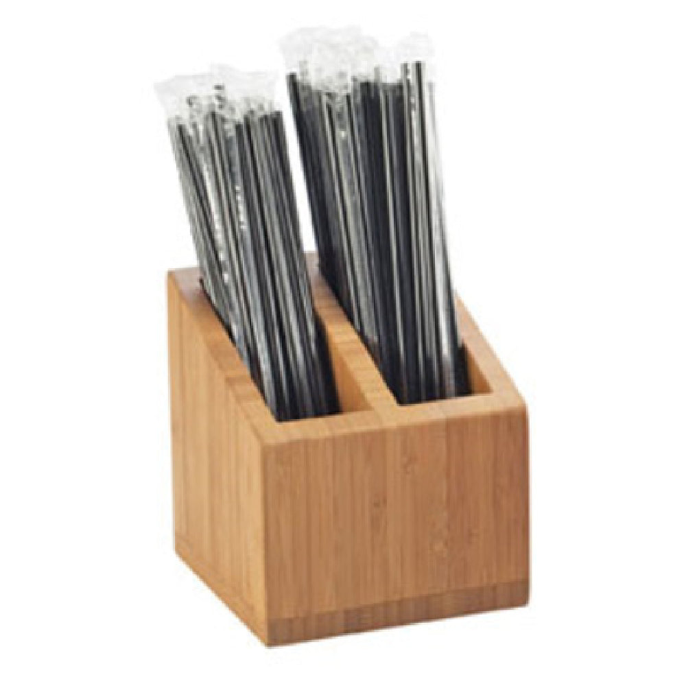 Cal Mil 3308-60 Straw Organizer 5"W X 5"D X 5-1/2"H (2) Compartment