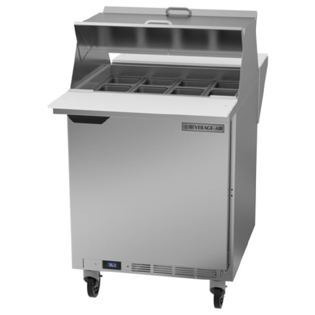 Beverage Air SPE27HC-12M-B-DS Dual Side Mega Top Refrigerated Counter One-section